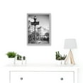 thumbnail image 2 of Photo Landmark Classic Metro Sign Paris France Subway Black White Artwork Framed Wall Art Print A4, 2 of 4