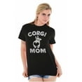 thumbnail image 3 of Corgi Mom Dog Pet Parent Fur Mama Women's Graphic T Shirt Tees Brisco Brands L, 3 of 5