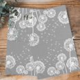 thumbnail image 4 of White Dandelion Kitchen Towels Set of 2, Water Absorbent Dish Towel, Spring Plants Flowers Vintage Gray Decorative Hand Towels - Quick Drying Cloth for Cooking Baking, 18x28 Inch, 4 of 8