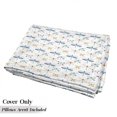 thumbnail image 5 of Dragonfly Floor Pillow Lounger Cover, Group of Regularly Dragonfly Pattern Short Lives Composition of Bugs, Nap Mat Printed Fabric Case for 5 Pillows, 88" x 36", Orange Blue, by Ambesonne, 5 of 5