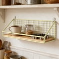 thumbnail image 2 of PLPPYFS Non Perforated Wall Shelves For Storage Hanging Baskets Bedroom Wall Partitions Wall Mounted Shelves, Wall Hanging Baskets, for Kitchen Coffee Bar Office Room Garage Storage Organization, 2 of 6