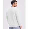 thumbnail image 4 of Pinspark Men's Long Sleeve Shirts Crew Neck T-Shirt Casual Pullover Tees Soft Stretch Basic Tee Shirt with Zipper Pocket, 4 of 7