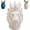 White, variant on Lion Head Pen Holder with Crown, Unique Animal Desk Organizer, Decorative Pencil Cup for Office Home, Executive Desk Accessory(black)Q