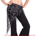 thumbnail image 4 of Minnieouse Bufanda de cadera para danza del vientre, accesorios de decoración, cinturones, , danza del vientre, cintura, traje de baile, cintura Cinturones Negro Plata, 4 of 6