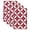 Red, variant on Black Rhombus Kitchen Towels Set of 1, Retro Abstract Geometric Pattern Absorbent Dish Towels for Kitchen, Microfiber Hand Towel, Quick Drying Tea Towel for Cleaning Decorative Dishcloths