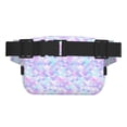 thumbnail image 3 of Fuzoiu Rainbow Scales Print Unisex Square Double Layer Waist Bag,Crossbody Fanny Pack Travel Workout Accessory, 3 of 9