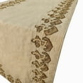 thumbnail image 2 of The HomeCentric Chemin de Table Designer 14 x 36 Pouces Beige Broderie Perlée à la Main sur Tissu en Lin - Ancre, 2 of 4