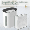 2 Pack 3in1 True HEPA Replacement Filter for Pure Enrichment PureZone