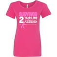 thumbnail image 3 of Inktastic Breast Cancer Survivor 2 Years and Running with Pink Ribbon Women's T-Shirt, 3 of 5