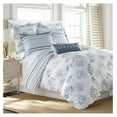 thumbnail image 2 of - Truro Duvet Cover Set - King/Cal King Duvet Cover + Two King Pillow Cases - Watercolor Coral - Blue and White - Duvet Cover (106 x 94in.) and Pillow Case (36 x 20in.) - Cotton, 2 of 2