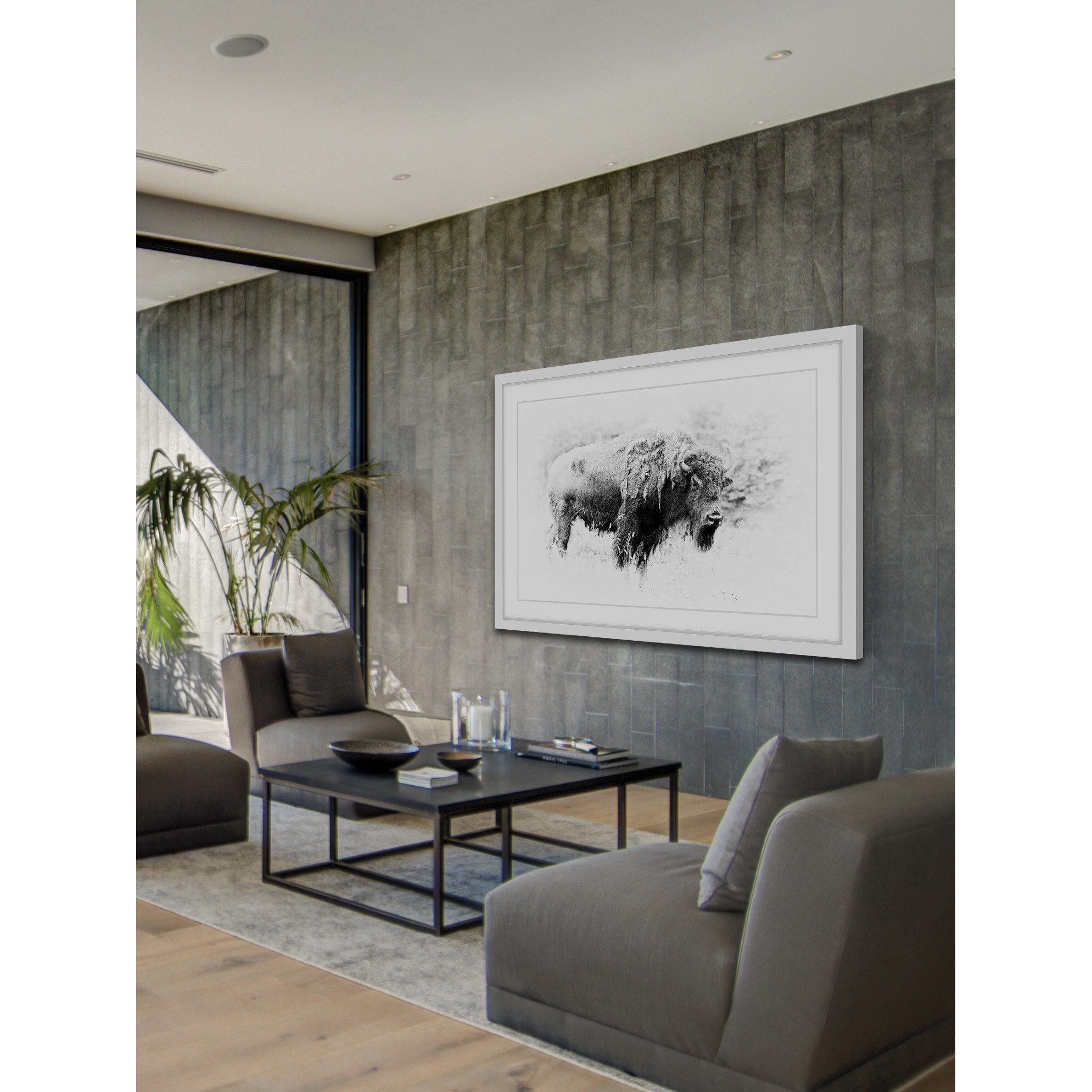 Marmont Hill "Burly Beast" Framed Painting Art Print, 30.00" x 1.50"