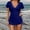 Blue, variant on Womens Bathing Suits Ruffle Short Sleeve Curvy Swimwear with Built in Bra Tummy Control Push Up Plus Size Swimsuits for Women Summer Hawaii for Fashion and Trendy Looks