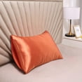thumbnail image 2 of Pillow Case 100% Silk Quality Slip Solid Color Two-Sided Bedroom Decoration, 2 of 6
