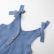 thumbnail image 4 of Odeerbi 1-6 Años Niñas Verano Algodón Tejer Jumpsuit Ruffle Camisola Romper Casual Color Sólido Pantalones Cortos Correa Overoles Peto Pantalones Cortos, 4 of 8