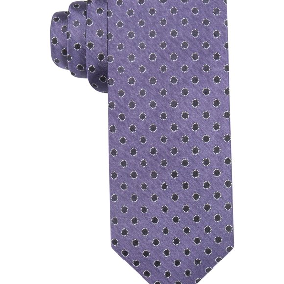 Ryan Seacrest Mens Brentwood Self-tied Necktie, Purple, One Size