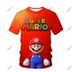 thumbnail image 1 of Anime japonés 2023 Super Mario 3d Casual deportes camiseta niños impreso moda manga corta camisa juego de rol Hip Hop ShirL heqiyong CONDUJO, 1 of 2