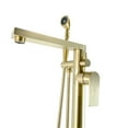 thumbnail image 3 of Venus Square head tub filler faucet with Breeze Handle - Brushed Gold, 3 of 10