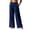 Blue, variant on Women's Pants Loose Fit Fashion Casual Daily Commuter Long Pants Versatile Comfortable Simple Style Trousers For Everyday Wear
