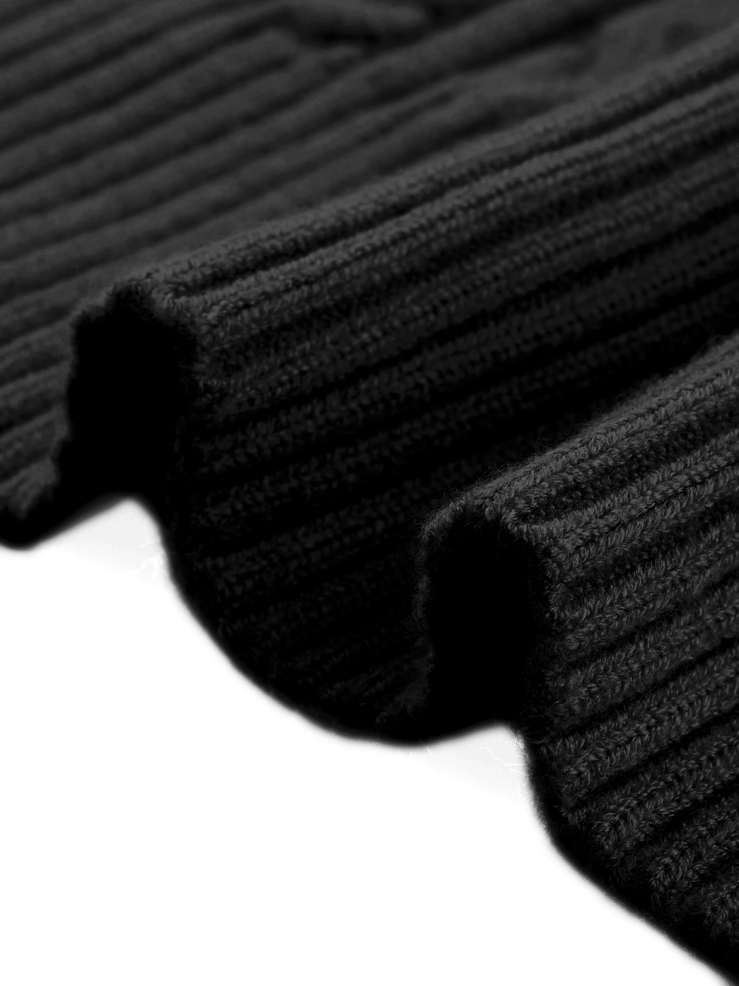 DARING DIVA Women's Cable Knit Button Up Long Sleeve Cardigan Sweaters S Black
