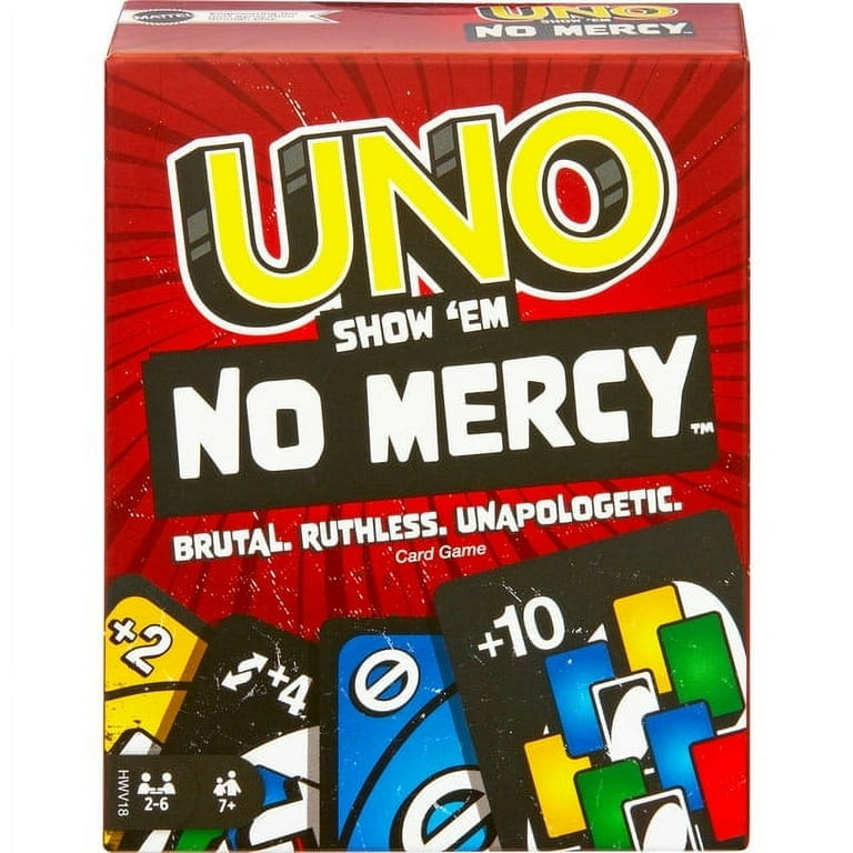 UNO Show 'Em NO MERCY Brutal, Ruthless, Unapologetic, Card Game