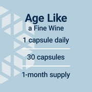 Life Extension Resveratrol Elite, trans-resveratrol, healthy aging, cardiovascular health, brain health, oxidative stress, gluten-free, non-GMO, vegetarian, 30 capsules