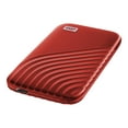 thumbnail image 2 of WD 1TB My Passport SSD Portable External Solid State Drive, Red, Sturdy and Blazing Fast, Password Protection with Hardware Encryption - WDBAGF0010BRD-WESN, 2 of 8
