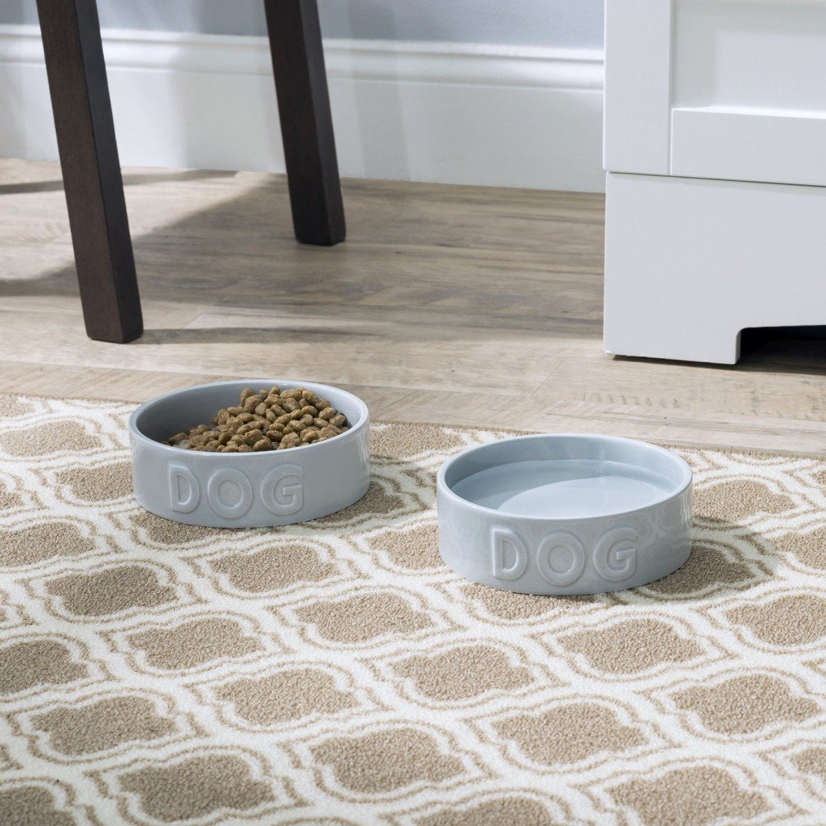 Park Life Designs 8.5" Large Pet Bowl | Classic Dog (Grey)