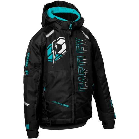 Castle X Strike G5 Youth Snow Jacket Black/Turquoise SM
