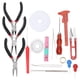 thumbnail image 3 of Kit para hacer joyas, alicates/tijeras/regla/aguja/juego de alambre, kit de elaboración de joyas, herramienta de joyería con bolsa para joyería DIY para hacer artesanías de cuero Unbranded 1218210025211, 3 of 8