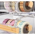 thumbnail image 5 of Dispensador de cinta washi de 2 piezas, soporte para rollo de cinta, organizador de cinta adhesiva de escritorio, soporte para cortador de cinta adhesiva DIY, 5 of 5