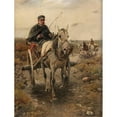 thumbnail image 2 of Alfred Von Wierusz-Kowalski 19x24 Gold Ornate Framed and Double Matted Museum Art Print Titled - Driving Trip (Approx. 1890-1900), 2 of 4