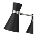 thumbnail image 4 of Z-Lite 728-3 Soriano 3 Light 24" Wide Chandelier - Black, 4 of 8
