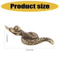 thumbnail image 5 of lanema Artistic Brass Snake Ornament Representing Intelligence and Luck Interior Decorations for Study or Living Room Display, 5 of 8