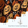 thumbnail image 6 of Autumn Halloween Pumpkin Pattern Shower Curtain 84"x72" ,Bathroom Decorative Shower Curtains Set with 12 Hooks,Modern Waterproof Washable Shower Curtain, 6 of 6