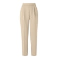 thumbnail image 7 of Yievot High Waisted Ankle Dress Pants for Women Pleated Straight Leg Pants Regular Fit Business Casual Office Work Trousers with Pockkets, 7 of 7