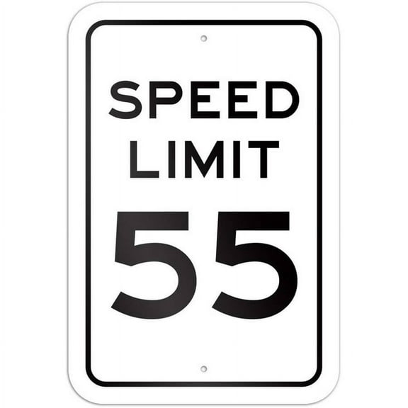Speed Limit 55 Sign