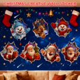 thumbnail image 3 of Christmas Creative Wall Sticker,Break-The-Wall Santa Claus 3D Wall Decal,Removable Xmas Door Window Stickers,Creative Holiday WallArt with Realistic 3D Effect for Living Room Bedroom, 3 of 9