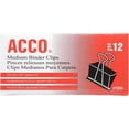 thumbnail image 3 of ACCO Binder Clips, Medium, Black, 12 per Box, 2 Boxes (72062), 3 of 3