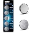 thumbnail image 1 of CR2025 Batteries 3V Lithium Cell - 3 Volt CR 2025 Coin Button Lithium Battery for Mazda Mercedes Car Key Fob Remote Control LED Light Candle Doorbell Fitbit Zip Heart Rate Monitor (5Pack), 1 of 7