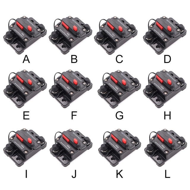 kurtrusly Disjoncteur Pièces de Rechange Yacht Accessoire Imperméable Bateau Voiture Fusible Réinitialiser Circuits Dispositif de Rupture Manuel Réinitialisation Équipement 300A