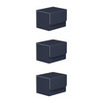 thumbnail image 2 of Caja de almacenamiento de tarjetas comerciales Vogacara organizador de tapa 3piezas Azul oscuro, 2 of 6