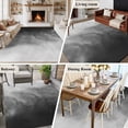 thumbnail image 5 of Black Grey Ombre Area Rugs 6'x9', Washable Small Throw Rugs for Kitchen Dining room, Coastal Beach Modern Abstract Art Indoor Outdoor Rug Non-Slip Low Pile Carpet Runner Reversible Floor Mats, 5 of 8