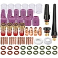 thumbnail image 2 of 63PCS TIG Welding Torch Stubby Gas Lens #10 Glass Cup Kit for WP-17/18/26, 2 of 9