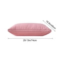 thumbnail image 2 of Tarmeek PP Cotton Pillow Insert, Quilted Stitch Bed Pillow for Sleeping, 650g Low Loft Soft Pink Pillow for Back/Stomach/Side Sleepers, Standard Size, 2 of 6