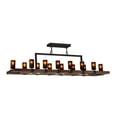 thumbnail image 4 of Meyda Tiffany 135930 Grand Terrace 20 Light 72" Wide Wrought Iron Candle Style Chandelier, 4 of 5