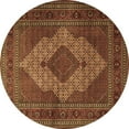 thumbnail image 1 of Ahgly Company Indoor Round Persian Brown Traditional Area Rugs, 8' Round, 1 of 4