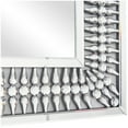 thumbnail image 5 of Studio 350 Elegant Silver Glass Wall Mirror with Crystal Embellishment Silver - Rectangle, 5 of 5