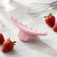 thumbnail image 4 of Linnome Cake Wave Decorating Comb Single Plastic Tool for Buttercream Icing Texture and Border Making 3.3x1.6in Pink, 4 of 8