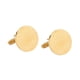 thumbnail image 2 of Gemelos para Hombres Jinwen de Acero Inoxidable Único Oro 1 par, 2 of 8