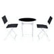 thumbnail image 2 of Costway Set 3 Piezas de Bistró Plegable Set Conversación de Jardín con Mesa y 2 Sillas Juego Muebles para Patio Interior Exterior Negro, 2 of 7